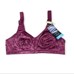 NWT Bali Classic Support Bra 36B Maroon Dusk  [165]